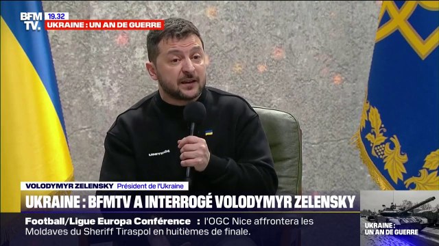 Si les Russes pensaient à leur propre pays, il n'y aurait pas cette guerre : Volodymyr Zelensky répond à BFMTV