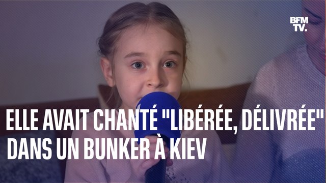 Un an après, BFMTV a rencontré Amelia, la petite ukrainienne qui avait chanté Libérée, délivrée dans un bunker à Kiev