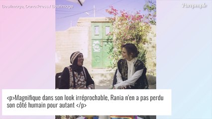 Rania de Jordanie : Étincelante en noir et or, un vrai bijou ambulant
