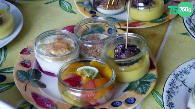 Verrines mousse au chocolat-fraises