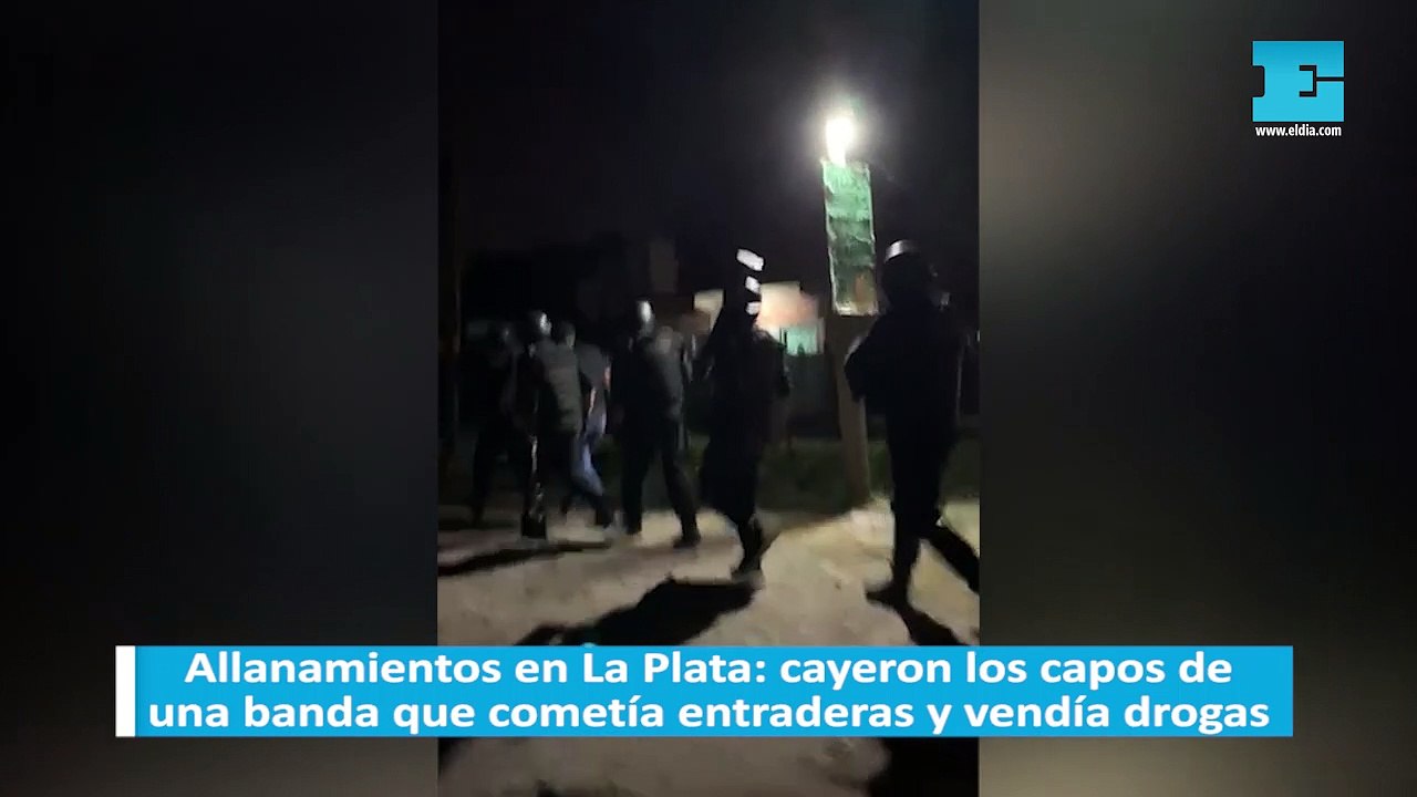 Allanamientos en La Plata: cayeron los capos de una banda que cometía entraderas y vendía drogas
