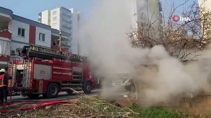 Sobadan çıkan yangın baraka evi kül etti