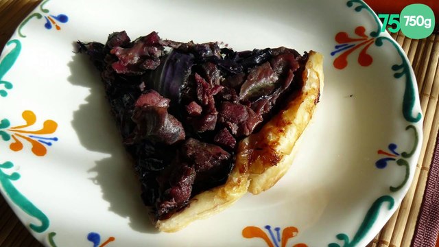 Tatin de Chou Rouge et Gésiers Confits