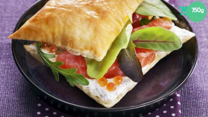 Millefeuille au saumon fumé