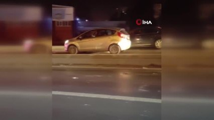 E-5 Karayolu'nda seyir halindeki iki araç çarpıştı: 2 yaralı