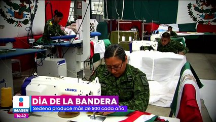 La Sedena realiza más de 500 banderas al año; así son elaboradas