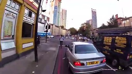 Moron Alert! - BMW Driver Runs Over My Bike Twice Y36OJM @QPark_UK