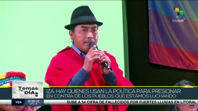 Ecuador: Leonidas Iza dará a conocer las decisiones tomadas en el Consejo ampliado de la CONAIE