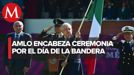 Bandera nacional, emblema de unidad por encima de posturas partidistas: AMLO