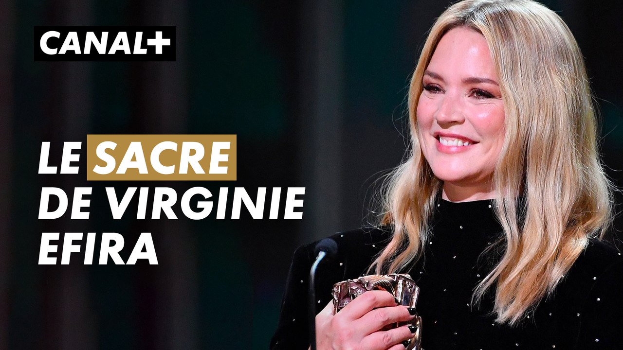 Elle l'a fait ! Virginie Efira reçoit le César de la meilleure actrice - CANAL+