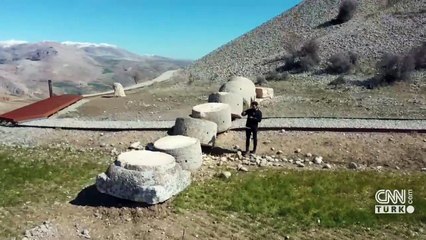 Karakuş Tümülüs'ündeki sütun yıkıldı