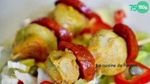 Brochettes de chorizo et artichaut