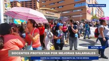 Docentes en Mérida protestan por aumento salarial - 24Feb