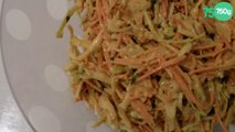 Coleslaw revisité au curry, comté et basilic