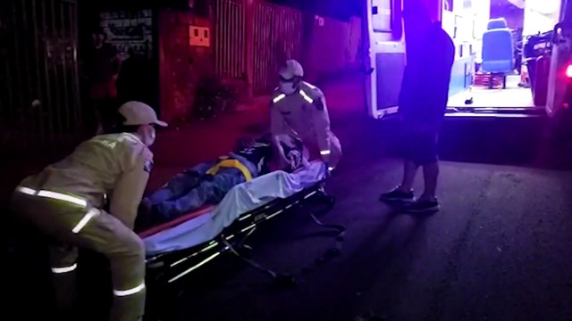 Siate atende vítima de queda no Melissa