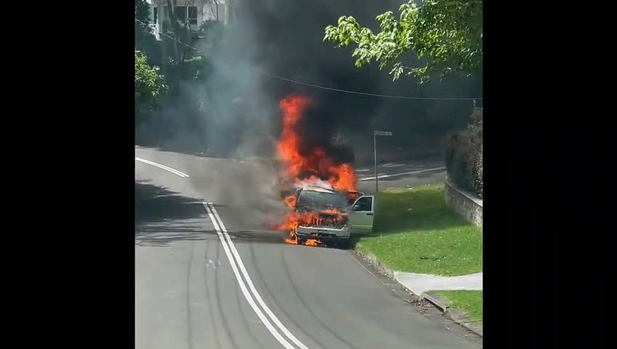 Car fire at Mount Pleasant
