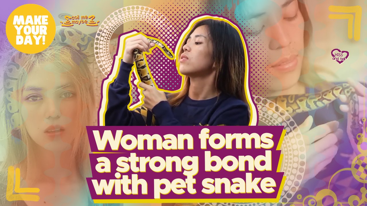 Woman forms a strong bond with pet snake | Make...