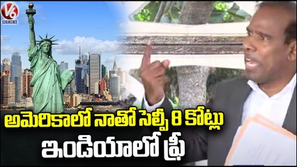 KA Paul Selfie Cost Worth Of Rs.8 Crore In India _ V6 News