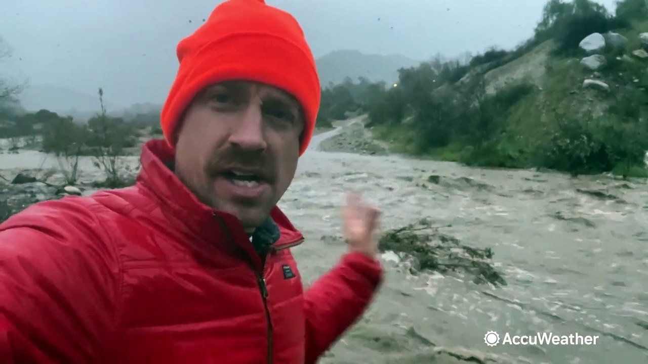 Flash floods tear through Southern California as blizzards continue in the mountains