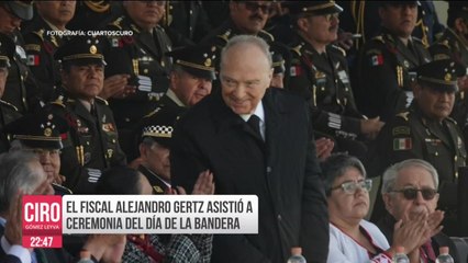 Fiscal Gertz Manero asistió a ceremonia del Día de la Bandera