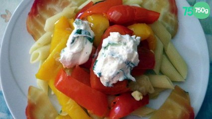 Penne aux poivrons rapides