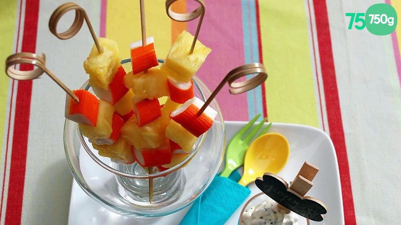 Brochettes ananas Coraya