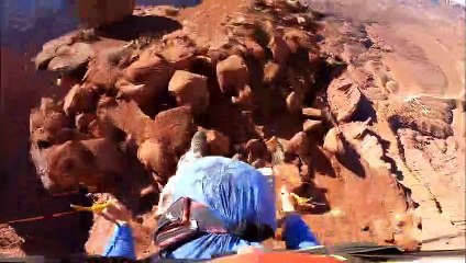 BASE Jumper Overshoots Rock Tower