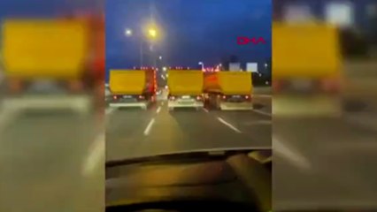 Kartal D-100'de sarı duvar