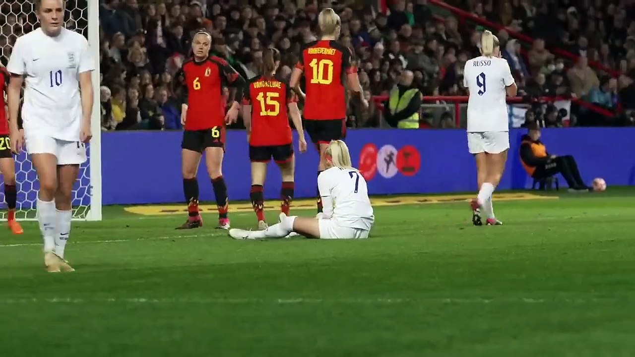 Behind The Scenes Access Pitchside to The Lionesses Arnold Clark Cup Celebrations - Pitchside