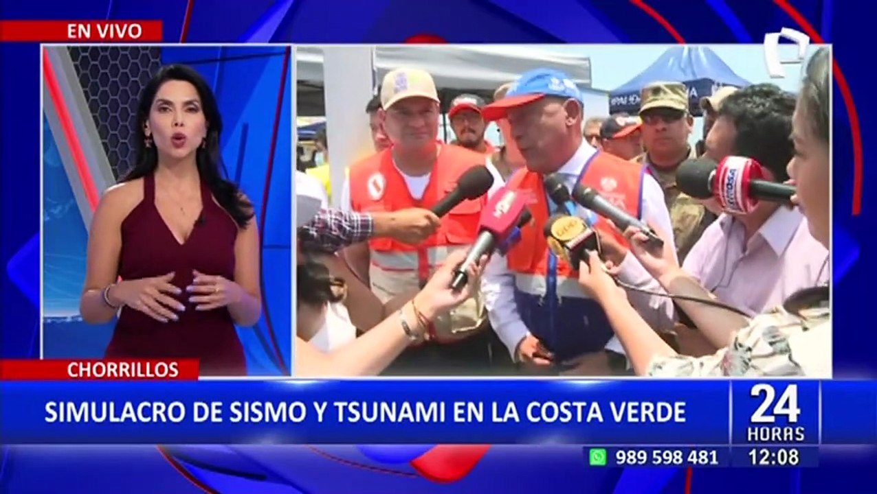 Chorrillos: realizan simulacro de sismo y tsunami en la Costa Verde