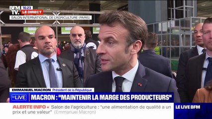 Emmanuel Macron veut un "chemin loyal" pour l'agriculture française