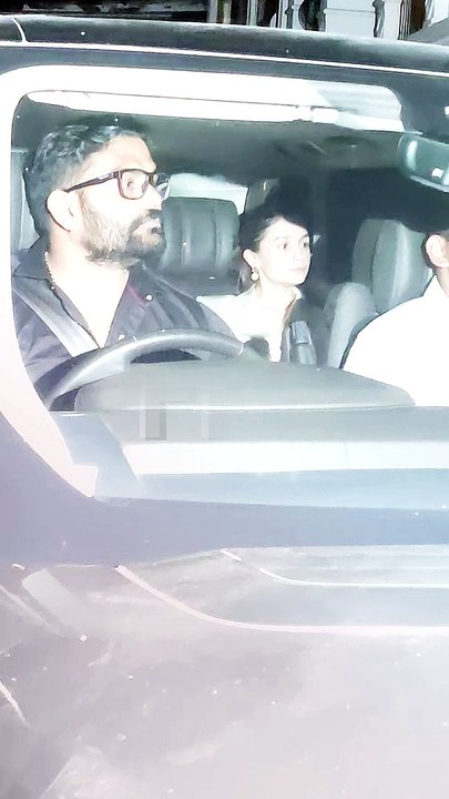 Alia Bhatt & Ranveer Singh Attend Sanjay Leela Bhansali's 60th Birthday Bash in Mumbai