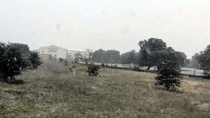 Nieve en Villanueva de Córdoba 25 de febrero de 2023