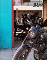 انطلاق الدراجة النارية Honda Rebel 500 CMX 2023 المعاصرة على الطريق