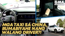 Mga taxi sa China, bumabiyahe nang walang driver?! | GMA News Feed