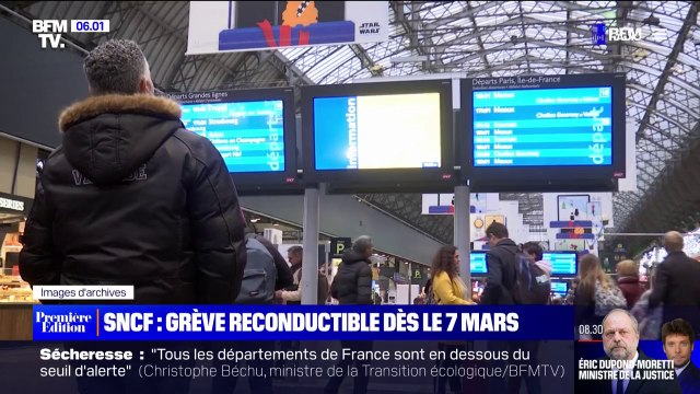 Retraites: les syndicats de la SNCF appellent à une grève reconductible à partir du 7 mars