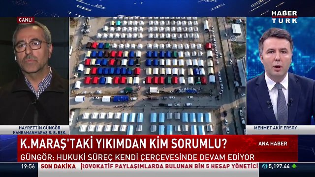 Kahramanmaraş Büyükşehir Belediye Başkanı Güngör: Kızılay'ın çadır sattığına şahit olmadım