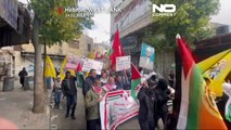 شاهد: فلسطينيون يحتجون ضد الاستيطان الإسرائيلي في الخليل ويحيون ذكرى مذبحة المسجد الإبراهيمي