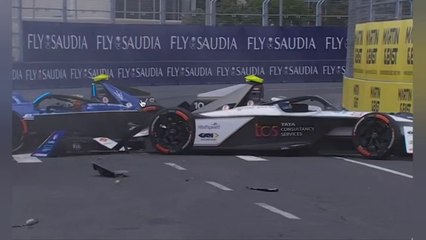 Formula E 2023 Cape Town Qualifying Mortara Bird Huge Crash