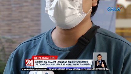 8 Pinoy na ginawa umanong online scammers sa Cambodia, nailigtas at nakauwi na sa bansa | 24 Oras Weekend