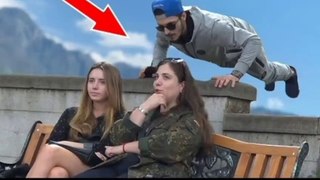 Staring at people prank