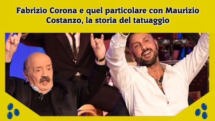 Fabrizio Corona e quel particolare con Maurizio Costanzo, la storia del tatuaggio