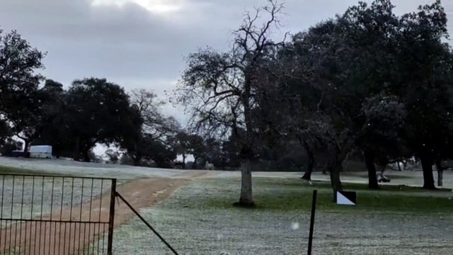 Nieve en la provincia de Córdoba a 25 de febrero de 2023