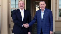 Cumhurbaşkanı Erdoğan, Azerbaycan Cumhurbaşkanı Aliyev ile bir araya geldi