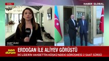 Cumhurbaşkanı Erdoğan ile Azerbaycan Cumhurbaşkanı Aliyev Vahdettin Köşkü'nde görüştü