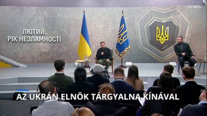 Az ukrán elnök tárgyalna Kínával