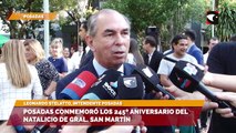Posadas conmemoró los 245º aniversario del natalicio de Gral. San Martín