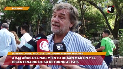 A 245 años del nacimiento de San Martín y el bicentenario de su retorno al país