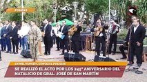 Se realizó el acto por los 245º aniversario del natalicio de Gral. José de San Martín