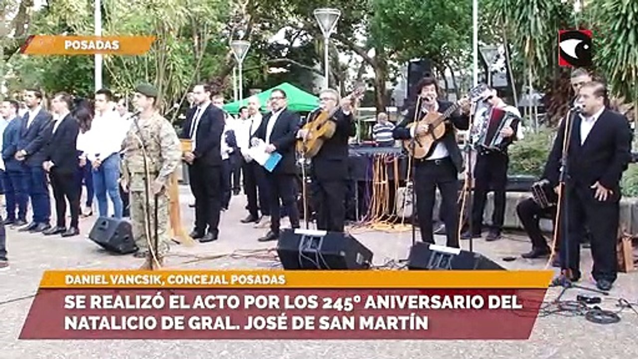 Se realizó el acto por los 245º aniversario del natalicio de Gral. José de San Martín